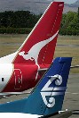 Qantas and
Air New Zealand